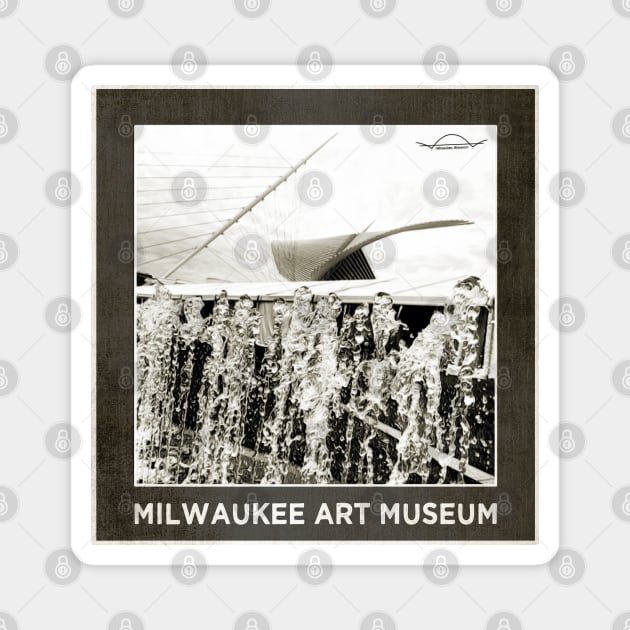 Milwaukee Art Museum Calatrava • MKE WI Magnet by The MKE Rhine Maiden