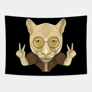 stylish cougar Tapestry