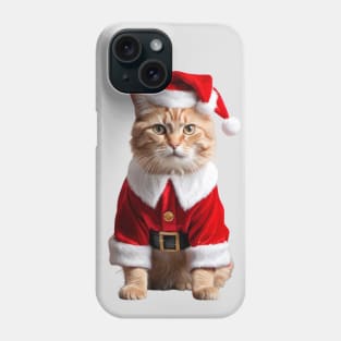 Funny Ugly Christmas Sweater Santa Claus Kitty Cat Phone Case