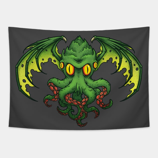 Cthulhu Tapestry by katymakesthings