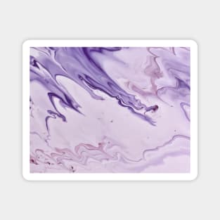 Purple Paint Marble Texture Magnet