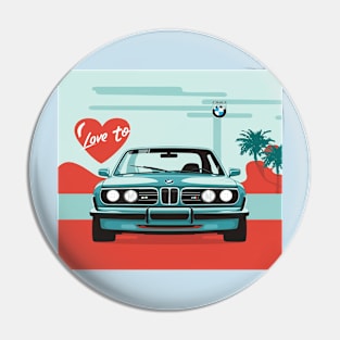 Love to BMW Pin