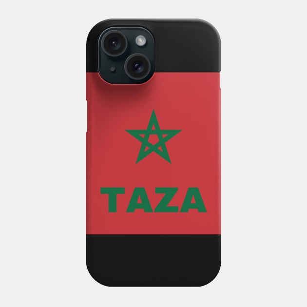 Taza City in Moroccan Flag Phone Case by aybe7elf