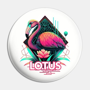 Lotus Vibes Flamingo Pin