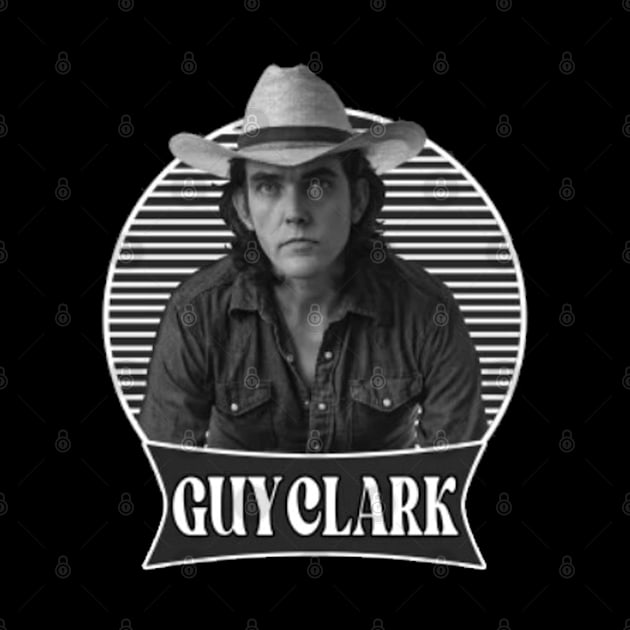 Guy Clark // 80s Singer Country // T-Shirt by Almer