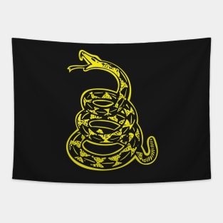 Yellow Gadsden Snake Tapestry