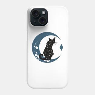 Celestial Cat & Moon Shirt, Sun Moon Stars Tee, Mystical Cat Tee, Moon and Stars, Bohemian Tshirt, Cat Lady Phone Case