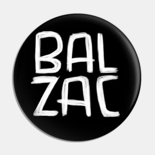 French Writer, Honore de Balzac Pin