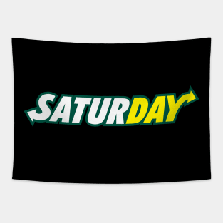 Saturday Logo Parody of Subway Tapestry