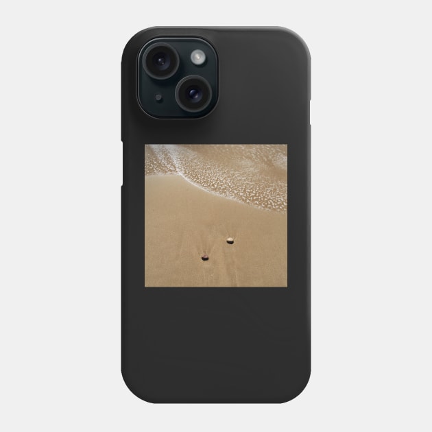 My pebble and I at the beach Phone Case by WesternExposure