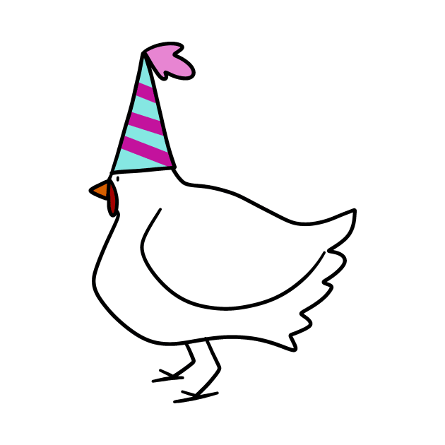 Party Hat Chicken by saradaboru