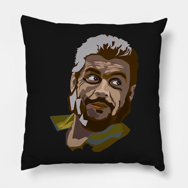 Che Guevara portrait in an unexpected interesting perspective Pillow by CatCoconut-Art