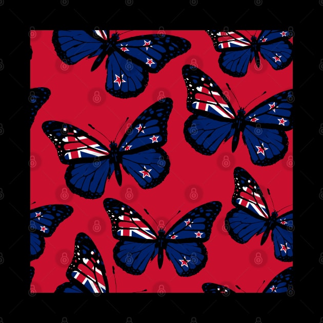 Vintage New Zealand Butterfly Moth Stand with New Zealand |  Waitangi Day National Celebration by Mochabonk