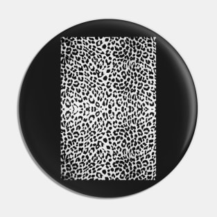 White Cheetah Print Pin