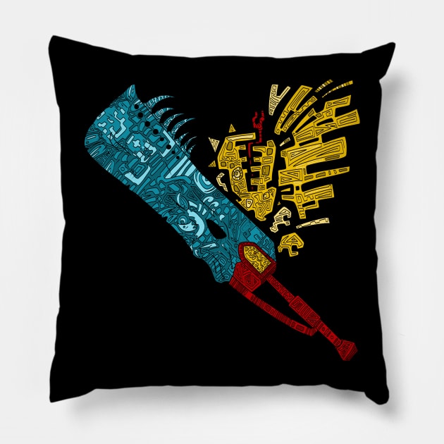 Monster Hunter Great Sword Pillow by paintchips