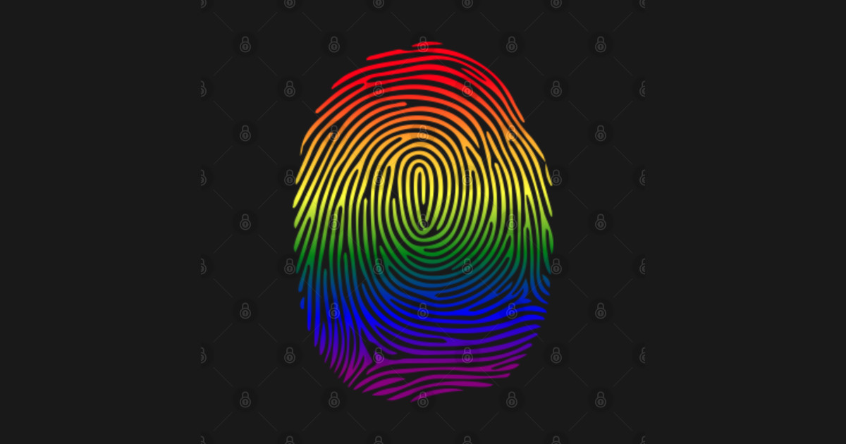 Lgbt Pride Rainbow Finger Print Lgbt Pride Rainbow Flag T Shirt