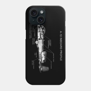 Fairchild Republic A-10 Thunderbolt II (white) Phone Case