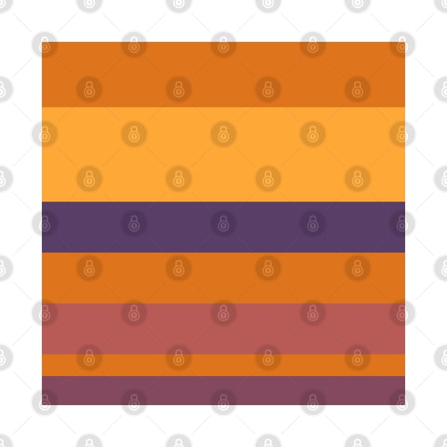 A cool commixture of Old Heliotrope, Dark Mauve, Giant'S Club, Brownish Orange and Mango stripes. by Sociable Stripes