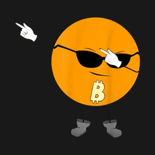 Dabbing Bitcoin T-Shirt T-Shirt