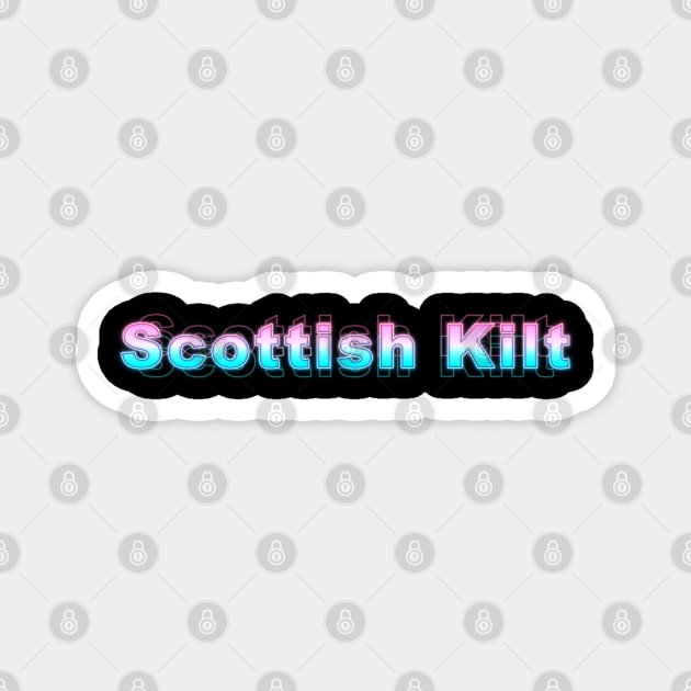 Scottish Kilt Magnet by Sanzida Design