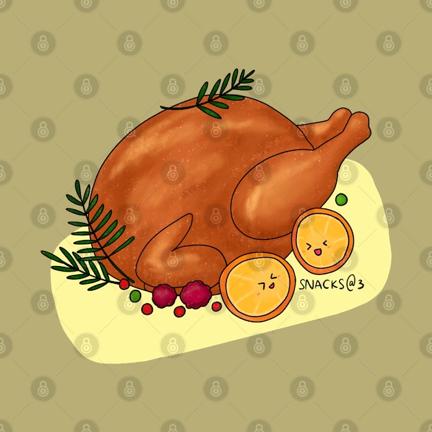 Christmas Turkey by Snacks At 3