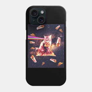 Outer Space Pizza Cat - Rainbow Laser, Taco, Burrito Phone Case