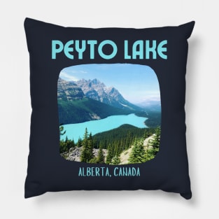 Peyto Lake Alberta Canada Pillow