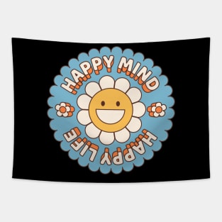 Happy mind happy life Tapestry