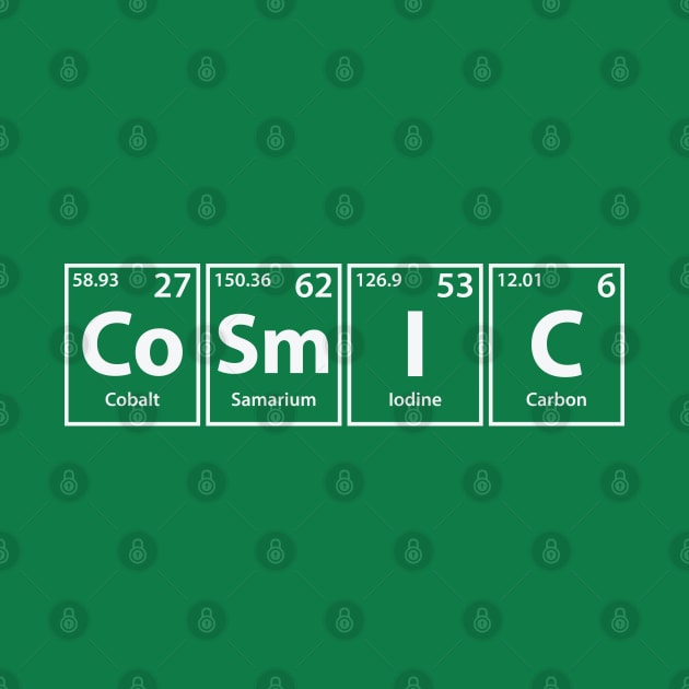 Cosmic (Co-Sm-I-C) Periodic Elements Spelling by cerebrands