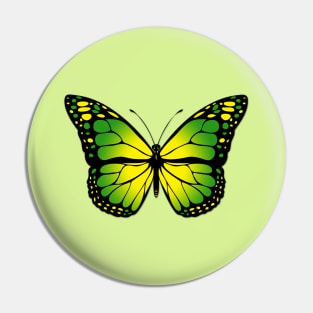 Green butterfly Pin