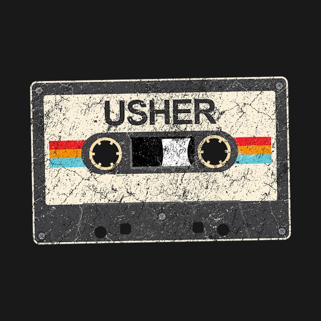 Usher kurniamarga vintage cassette tape by kurniamarga.artisticcolorful