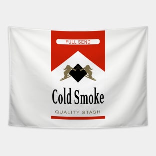 Red Cold Smoke Funny Brand Parody Ski Humor Tapestry