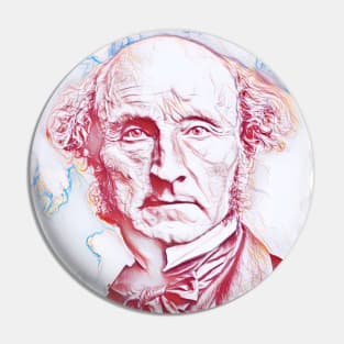 John Stuart Mill Portrait | John Stuart Mill Artwork | Line Art 2 Pin