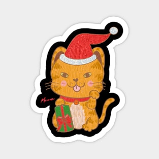 Cute chrismas cat Magnet