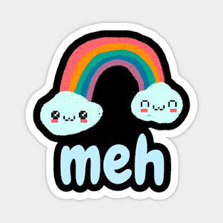 Meh Emotion Rainbow Magnet