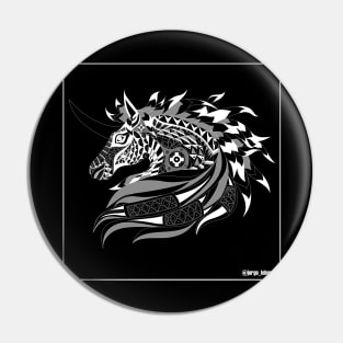 the wild horse ecopop in totonac mandala patterns art Pin