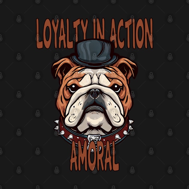 Loyalty In Action | Amoral Bulldog Head by amoral666