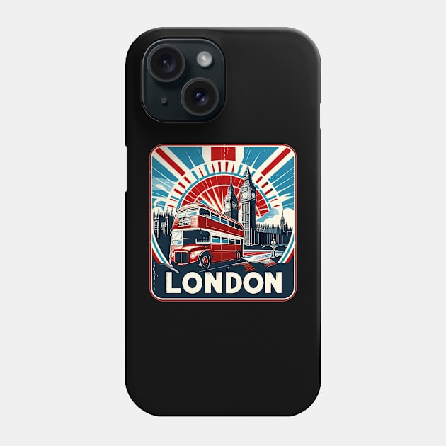 London Bus Phone Case by Vehicles-Art