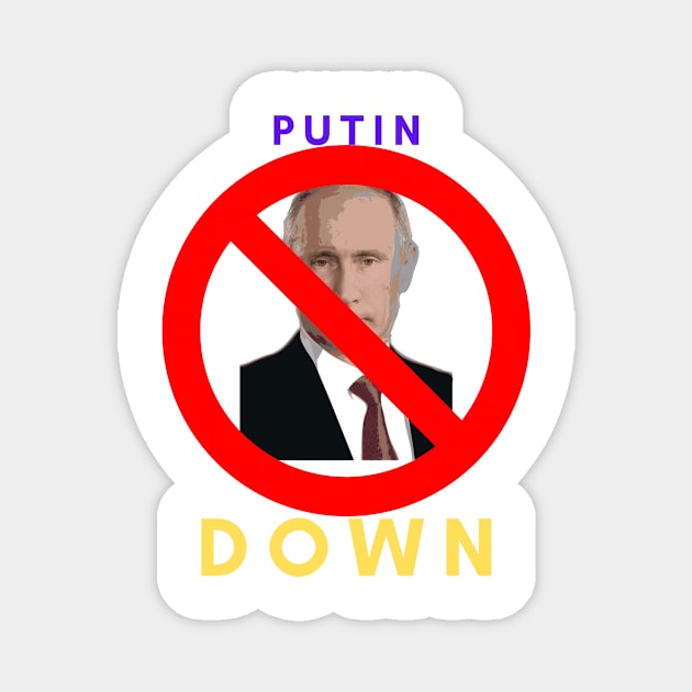 Putin down Magnet by IOANNISSKEVAS