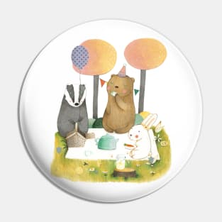 Forest animals Pin