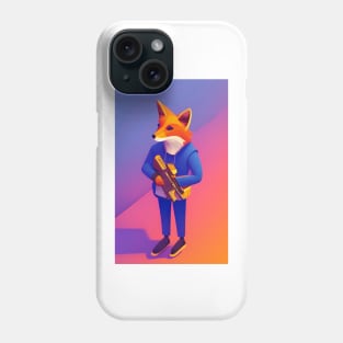 Fox In A Blue Sweat Suit Phone Case