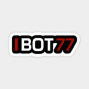 BOT 77 Design - White Text. Magnet