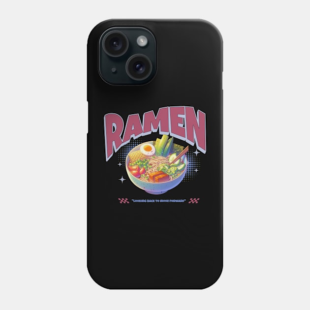 Ramen Vegetarian Noodles Kawaii Japan Vintage Phone Case by Flowering Away