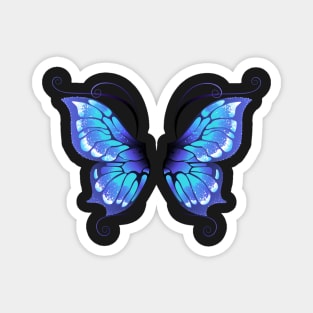 Glowing butterfly wings ( Blue wings ) Magnet