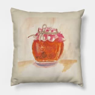 Jar with Apricot Jam Pillow