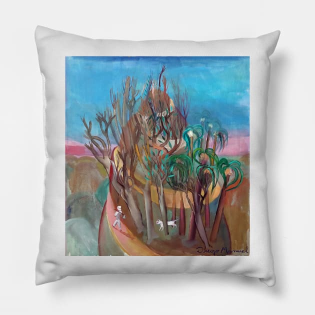 Woodcutter 2 Pillow by diegomanuel