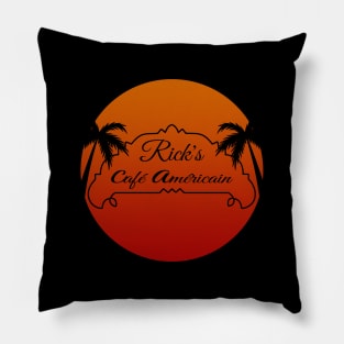 Rick's Cafe Americain sunset Pillow