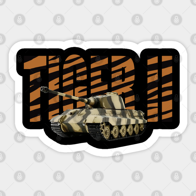 German Tiger II MBT Tank King Tiger - King Tiger - Sticker