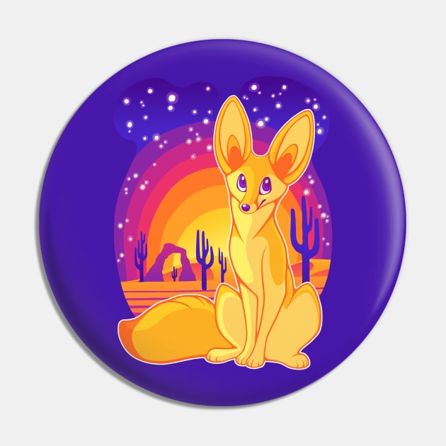 Fennec Fox Pin by FlannMoriath