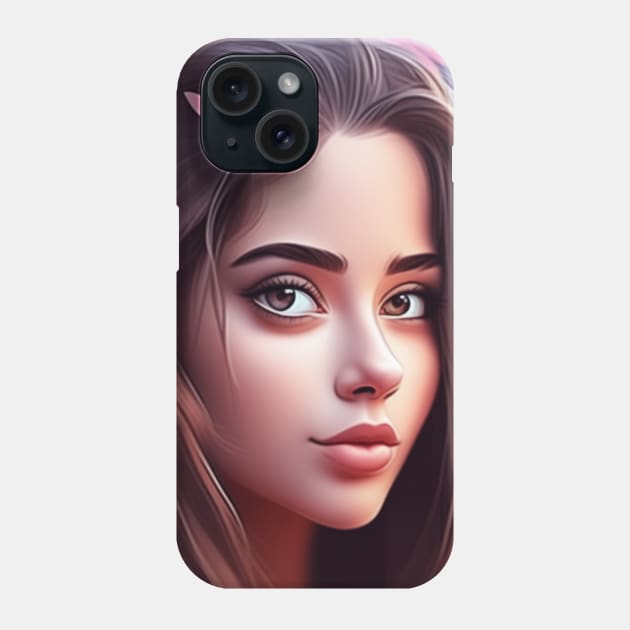 A lovely girl Phone Case by CreativeSun92